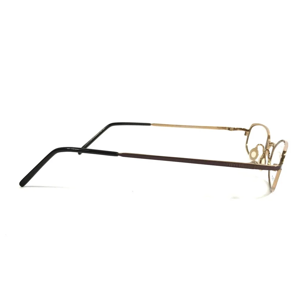 Red Rose Petite Eyeglasses Frames RR597 SHINY BROWN/GOLD Titanium 48-18-135